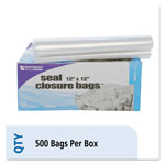 Stout Seal Closure Bags, 2 mil, 12