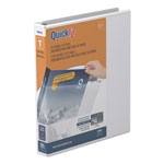 Stride QuickFit D-Ring View Binder, 3 Rings, 1