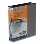 Stride QuickFit D-Ring View Binder, 3 Rings, 1.5