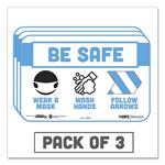 Tabbies BeSafe Messaging Education Wall Signs, 9 x 6, 