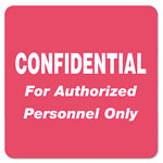 Tabbies HIPAA Labels, CONFIDENTIAL For Authorized Personnel Only, 2 x 2, Red, 500/Roll orginal image