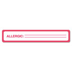 Tabbies Medical Labels, ALLERGIC, 1 x 5.5, White, 175/Roll orginal image
