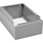 Tennsco Optional Locker Base, 12w x 18d x 6h, Medium Gray orginal image