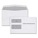 TOPS 1099 Double Window Envelope, Commercial Flap, Gummed Closure, 5.63 x 9, White, 24/Pack orginal image