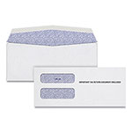 TOPS 1099 Double Window Envelope, Commercial Flap, Gummed Closure, 3.75 x 8.75, White, 24/Pack orginal image
