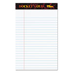 TOPS Docket Gold Ruled Perforated Pads, Narrow Rule, 50 White 5 x 8 Sheets, 12/Pack orginal image