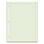 TOPS Engineering Computation Pads, Cross-Section Quadrille Rule (5 sq/in, 1 sq/in), Green Cover, 200 Green-Tint 8.5 x 11 Sheets orginal image