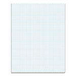 TOPS Quadrille Pads, Quadrille Rule (5 sq/in), 50 White 8.5 x 11 Sheets orginal image