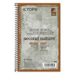 TOPS Second Nature Single Subject Wirebound Notebooks, Narrow Rule, Green Cover, 8 x 5, 80 Sheets orginal image