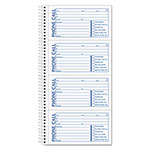 TOPS Spiralbound Message Book, Two-Part Carbonless, 2.75 x 5, 4/Page, 400 Forms orginal image