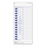 TOPS Time Clock Cards, Replacement for 35100-10, One Side, 4 x 9, 100/Pack orginal image
