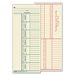TOPS Time Clock Cards, Replacement for K14-15, Two Sides, 3.38 x 8.25, 500/Box orginal image