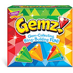 Trend Enterprises Gemz! Three Corner Card Game - 2 to 4 Players orginal image