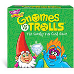 Trend Enterprises Gnomes vs Trolls Three Corner Card Game - Matching - 2 to 4 Players orginal image