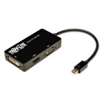 Tripp Lite Keyspan Mini DisplayPort to VGA/DVI/HDMI All-in-One Adapter/Converter, Thunderbolt 1 and 2, 6