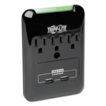 Tripp Lite Protect It! Surge Protector, 3 Outlets/2 USB, Direct Plug-In, 540 J, Black orginal image