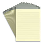 TRU RED™ Notepads, Wide/Legal Rule, Canary Sheets, 8.5 x 11.75, 50 Sheets, 12/Pack orginal image