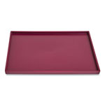 TRU RED™ Slim Stackable Plastic Tray, 1-Compartment, 6.85 x 9.88 x 0.47, Purple orginal image