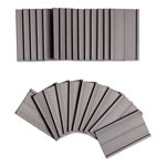 U Brands Magnetic Card Holders, 2 x 1, Black, 25/Pack orginal image