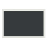 U Brands Magnetic Chalkboard with Decor Frame, 30 x 20, Black Surface/White Frame orginal image