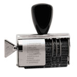 U.S. Stamp & Sign Rubber 11-Message Dial-A-Phrase Stamp, Dater, Conventional, 2 x 0.38 orginal image