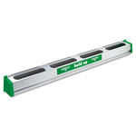 Unger Hold Up Aluminum Tool Rack, 36w x 3.5d x 3.5h, Aluminum/Green orginal image