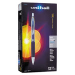 Uni-Ball Signo 207 Retractable Gel Pen, Bold 1mm, Blue Ink, Black/Blue Barrel, Dozen orginal image