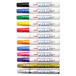 uni®-Paint Permanent Marker, Medium Bullet Tip, Assorted Colors, 12/Set orginal image