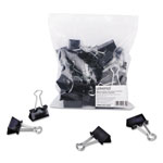 Universal Binder Clip Zip-Seal Bag Value Pack, Medium, Black/Silver, 36/Pack orginal image
