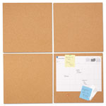 Universal Cork Tile Panels, 12 x 12, Brown Surface, 4/Pack orginal image