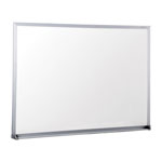 Universal Melamine Dry Erase Board with Aluminum Frame, 24 x 18, White Surface, Anodized Aluminum Frame orginal image