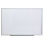 Universal Deluxe Melamine Dry Erase Board, 36 x 24, Melamine White Surface, Silver Aluminum Frame orginal image