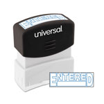 Universal Message Stamp, ENTERED, Pre-Inked One-Color, Blue orginal image