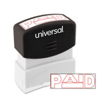 Universal Message Stamp, PAID, Pre-Inked One-Color, Red orginal image