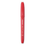 Universal Pen-Style Permanent Marker, Fine Bullet Tip, Red, Dozen orginal image