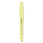 Universal Pocket Highlighters, Fluorescent Yellow Ink, Chisel Tip, Yellow Barrel, Dozen orginal image