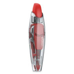 Universal Retractable Pen Style Correction Tape, Transparent Gray/Red Applicator, 0.2