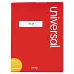 Universal White Labels, Inkjet/Laser Printers, 1 x 4, White, 20/Sheet, 250 Sheets/Box orginal image