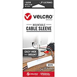 Velcro Mountable Cut-To-Length Cable Sleeves - Cable Sleeve - White orginal image