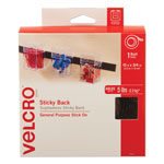 Velcro Sticky-Back Fasteners with Dispenser, Removable Adhesive, 0.75
