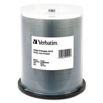 Verbatim 100 x CD-R - 700 MB (80min) 52X - White - Ink Jet Printable Surface, Printable Inner Hub - Spindle - Storage Media orginal image