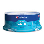 Verbatim CD-R Music Recordable Disc, 700MB, 40x, 25/Pk orginal image