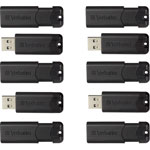 Verbatim PinStripe 32GB USB 3.0 Flash Drive - 32 GB - USB 3.0 - Black orginal image