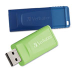 Verbatim Store 'n' Go USB Flash Drive, 32 GB, Assorted Colors, 2 Pack orginal image