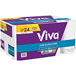 VIVA® Multi-Surface Cloth Towels, 2 Ply, White, Perforated, 12 / Pack orginal image