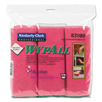 WypAll® Microfiber Cloths, Reusable, 15 3/4 x 15 3/4, Red, 6/PK, 4 PK/CT orginal image