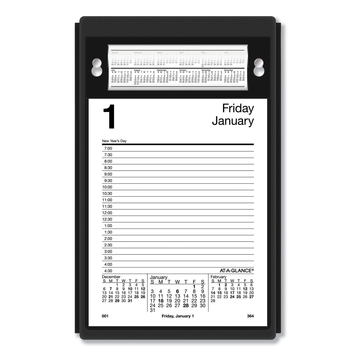 acco-at-a-glance-pad-style-desk-calendar-refill-5-x-8-2021