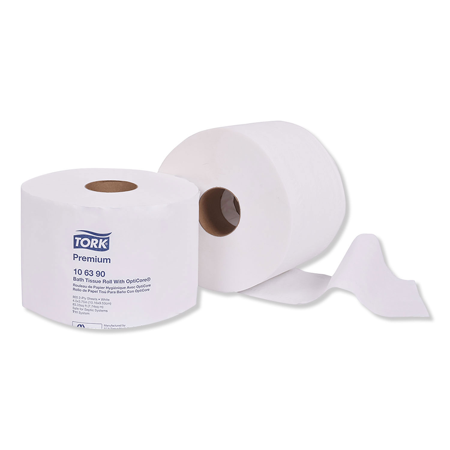 Essity Tork Premium Bath Tissue Roll with OptiCore | Septic Safe, 2-Ply ...