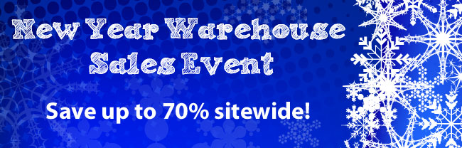 New Year Warehouse Sales Event! Save up to 70% off sitewide.
